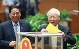 Hình ảnh Quốc hội khóa XV bỏ phiếu bầu Chủ tịch nước nhiệm kỳ 2021-2026