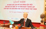 Hình ảnh Tổng Bí thư Nguyễn Phú Trọng dự lễ kỷ niệm 60 năm Bác Hồ gặp mặt đội ngũ trí thức