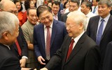 Hình ảnh Tổng Bí thư Nguyễn Phú Trọng dự lễ kỷ niệm 60 năm Bác Hồ gặp mặt đội ngũ trí thức