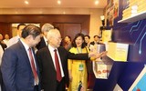 Hình ảnh Tổng Bí thư Nguyễn Phú Trọng dự lễ kỷ niệm 60 năm Bác Hồ gặp mặt đội ngũ trí thức