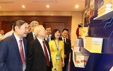 Hình ảnh Tổng Bí thư Nguyễn Phú Trọng dự lễ kỷ niệm 60 năm Bác Hồ gặp mặt đội ngũ trí thức