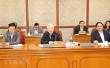 Hình ảnh Tổng Bí thư Nguyễn Phú Trọng chủ trì cuộc họp Bộ Chính trị, Ban Bí thư