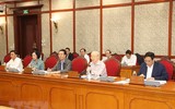 Hình ảnh Tổng Bí thư Nguyễn Phú Trọng chủ trì cuộc họp Bộ Chính trị, Ban Bí thư