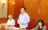 Hình ảnh Tổng Bí thư Nguyễn Phú Trọng chủ trì cuộc họp Bộ Chính trị, Ban Bí thư