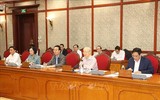 Hình ảnh Tổng Bí thư Nguyễn Phú Trọng chủ trì cuộc họp Bộ Chính trị, Ban Bí thư