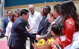 Hình ảnh Chủ tịch Quốc hội Vương Đình Huệ bắt đầu thăm chính thức Cuba