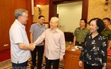 Hình ảnh Tổng Bí thư chủ trì cuộc họp phòng, chống tham nhũng, tiêu cực