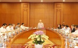 Hình ảnh Tổng Bí thư chủ trì cuộc họp phòng, chống tham nhũng, tiêu cực