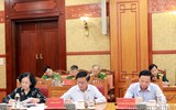 Hình ảnh Tổng Bí thư chủ trì cuộc họp phòng, chống tham nhũng, tiêu cực