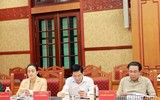 Hình ảnh Tổng Bí thư chủ trì cuộc họp phòng, chống tham nhũng, tiêu cực