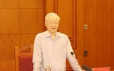 Hình ảnh Tổng Bí thư chủ trì cuộc họp phòng, chống tham nhũng, tiêu cực