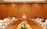 Hình ảnh Tổng Bí thư chủ trì cuộc họp phòng, chống tham nhũng, tiêu cực