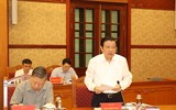 Hình ảnh Tổng Bí thư chủ trì cuộc họp phòng, chống tham nhũng, tiêu cực