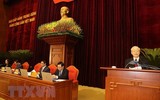 Hình ảnh Tổng Bí thư Nguyễn Phú Trọng chủ trì khai mạc Hội nghị Trung ương giữa nhiệm kỳ