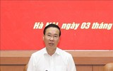 Hình ảnh Tổng Bí thư Nguyễn Phú Trọng chủ trì Hội nghị Quân ủy Trung ương 