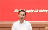 Hình ảnh Tổng Bí thư Nguyễn Phú Trọng chủ trì Hội nghị Quân ủy Trung ương 