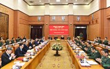Hình ảnh Tổng Bí thư Nguyễn Phú Trọng chủ trì Hội nghị Quân ủy Trung ương