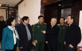 Hình ảnh Tổng Bí thư Nguyễn Phú Trọng chủ trì Hội nghị Quân ủy Trung ương