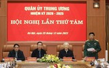 Hình ảnh Tổng Bí thư Nguyễn Phú Trọng chủ trì Hội nghị Quân ủy Trung ương