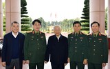 Hình ảnh Tổng Bí thư Nguyễn Phú Trọng chủ trì Hội nghị Quân ủy Trung ương