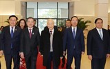 Hình ảnh Tổng Bí thư Nguyễn Phú Trọng dự Đại hội Hội Nông dân Việt Nam lần thứ VIII