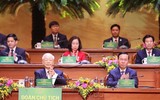 Hình ảnh Tổng Bí thư Nguyễn Phú Trọng dự Đại hội Hội Nông dân Việt Nam lần thứ VIII