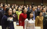 Hình ảnh Tổng Bí thư Nguyễn Phú Trọng dự khai mạc kỳ họp Quốc hội bất thường lần thứ năm