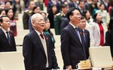 Hình ảnh Tổng Bí thư Nguyễn Phú Trọng dự khai mạc kỳ họp Quốc hội bất thường lần thứ năm