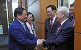 Hình ảnh Tổng Bí thư Nguyễn Phú Trọng dự khai mạc kỳ họp Quốc hội bất thường lần thứ năm