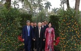 Hình ảnh Tổng Bí thư tới Nhà 67 dâng hương tưởng niệm Chủ tịch Hồ Chí Minh