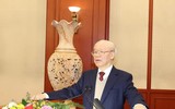 Hình ảnh Tổng Bí thư chủ trì phiên họp đầu tiên Tiểu ban Văn kiện Đại hội XIV của Đảng