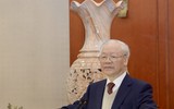 Hình ảnh Tổng Bí thư chủ trì phiên họp đầu tiên Tiểu ban Văn kiện Đại hội XIV của Đảng