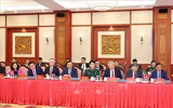 Hình ảnh Tổng Bí thư chủ trì phiên họp đầu tiên Tiểu ban Văn kiện Đại hội XIV của Đảng