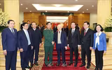 Hình ảnh Tổng Bí thư chủ trì phiên họp đầu tiên Tiểu ban Văn kiện Đại hội XIV của Đảng