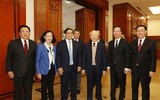 Hình ảnh Tổng Bí thư chủ trì phiên họp đầu tiên Tiểu ban Văn kiện Đại hội XIV của Đảng