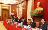 Hình ảnh Tổng Bí thư chủ trì phiên họp đầu tiên Tiểu ban Văn kiện Đại hội XIV của Đảng