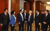Hình ảnh Tổng Bí thư chủ trì phiên họp đầu tiên Tiểu ban Văn kiện Đại hội XIV của Đảng
