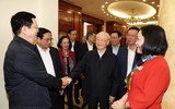 Hình ảnh Tổng Bí thư chủ trì phiên họp đầu tiên Tiểu ban Nhân sự Đại hội XIV của Đảng