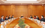 Hình ảnh Tổng Bí thư chủ trì phiên họp đầu tiên Tiểu ban Nhân sự Đại hội XIV của Đảng