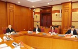 Hình ảnh Tổng Bí thư chủ trì phiên họp đầu tiên Tiểu ban Nhân sự Đại hội XIV của Đảng