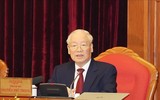 Hình ảnh Tổng Bí thư Nguyễn Phú Trọng khai mạc hội nghị Trung ương lần thứ chín