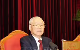 Hình ảnh Tổng Bí thư Nguyễn Phú Trọng khai mạc hội nghị Trung ương lần thứ chín