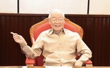 Hình ảnh Tổng Bí thư Nguyễn Phú Trọng chủ trì cuộc họp lãnh đạo chủ chốt