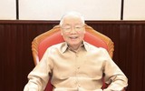 Hình ảnh Tổng Bí thư Nguyễn Phú Trọng chủ trì cuộc họp lãnh đạo chủ chốt