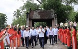 Hình ảnh Chủ tịch nước Tô Lâm thăm nhân dân làng cổ Đường Lâm, Hà Nội
