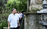 Hình ảnh Chủ tịch nước Tô Lâm thăm nhân dân làng cổ Đường Lâm, Hà Nội