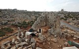 [Ảnh] Cảnh tha hương của người Syria khi lánh nạn trong các khu di tích cổ