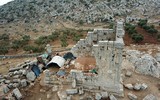 [Ảnh] Cảnh tha hương của người Syria khi lánh nạn trong các khu di tích cổ