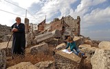 [Ảnh] Cảnh tha hương của người Syria khi lánh nạn trong các khu di tích cổ
