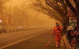 [Ảnh] Bão cát quét vào Bắc Kinh sau khi hoành hành ở Mông Cổ